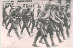 Photo: Soldiers of the third army marching