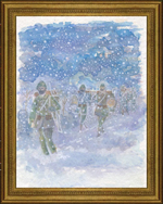 Painting : Marching in the Snow